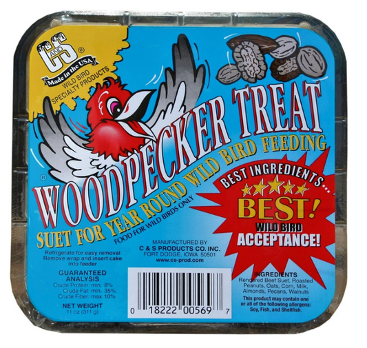 C&S Woodpecker Treat Suet - 11 oz.