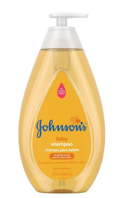 Johnson's Baby Shampoo with Tear-Free Formula, Shampoo for Baby's Delicate Scalp & Skin, Gently Washes Away Dirt & Germs, Paraben-, Phthalate-, Sulfate- & Dye-Free, 27.1 fl. oz