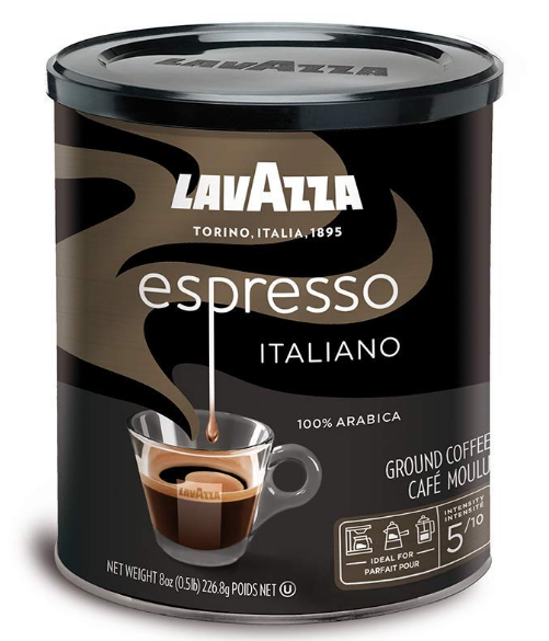 Lavazza Espresso Italiano Ground Coffee Blend, Medium Roast, 8 Ounce