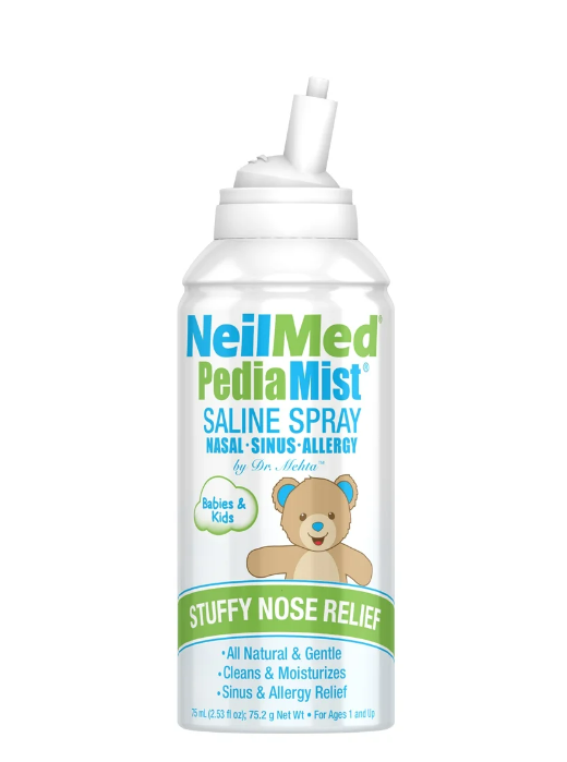 Neilmed Pediamist Pediatric Saline for Stuffy Noses, Nasal Mist Spray, 2.53 oz