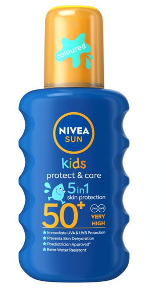 Nivea Sun Kids SPRAY Protect & Care SPF 50+ Sunblock 5in1 Protection 200ml