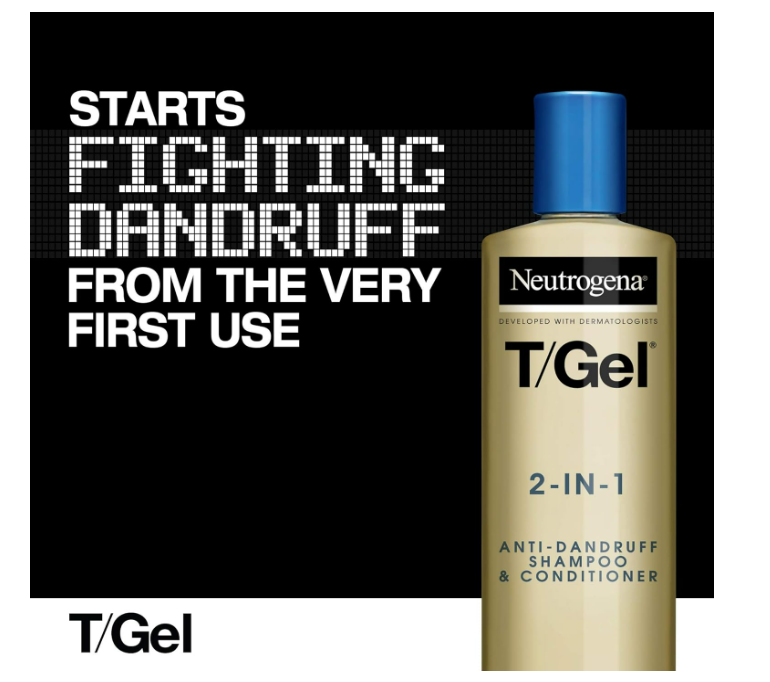 Neutrogena T/Gel 2 in 1 Anti-Dandruff Shampoo + Conditioner 250 ml 8 oz