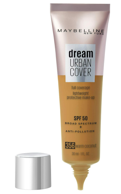 Maybelline Dream Urban Cover All-In-One Protective Makeup SPF 50 356 Warm Coconut